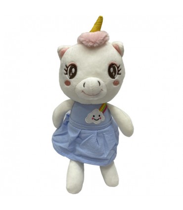 عروسک دخترانه و پسرانه طرح اسب تک شاخ - 30 سانتی