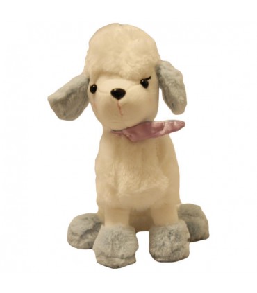 عروسک  دخترانه سگ اشرافی - 25 سانتی