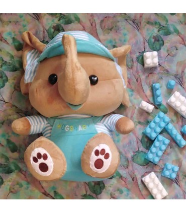 عروسک فیل ملبانی - 40 سانتی