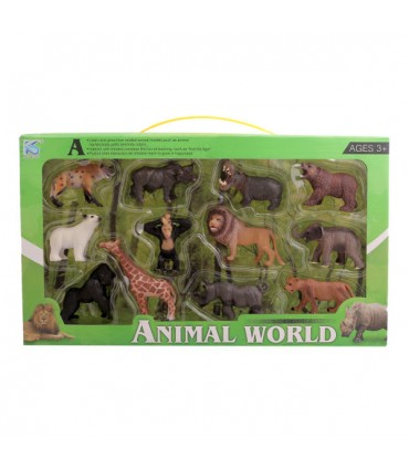 فیگور دخترانه و پسرانه حیوانات - 19 سانتی مجموعه  12 عددی