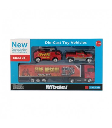 ماشین بازی پسرانه  آتش نشانی - 3 عددی