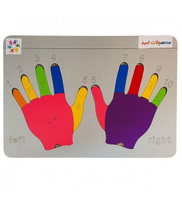 بازی آموزشی دخترانه وپسرانه اعداد مدل دست ها