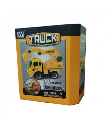 ساختنی 34 تکه پسرانه مدل TRUCK