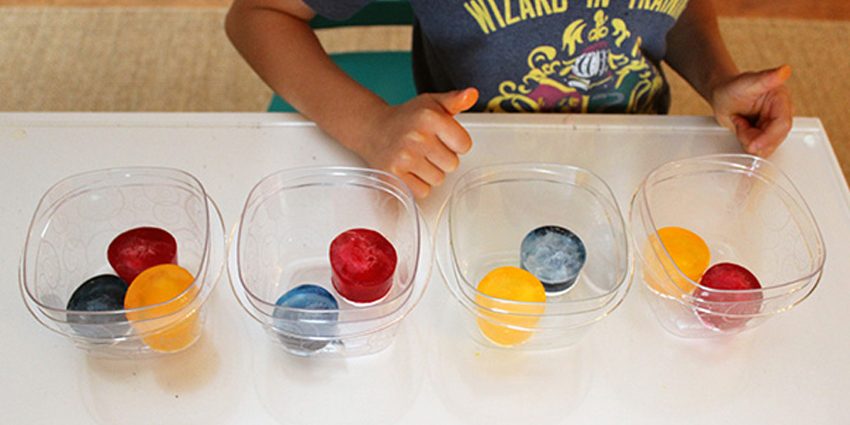 ice-paint-for-kids نقاشی کودکان با یخ